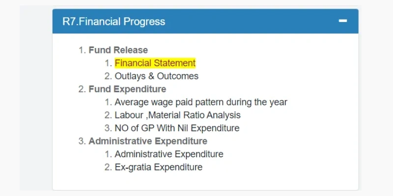 Financial Statement nrega