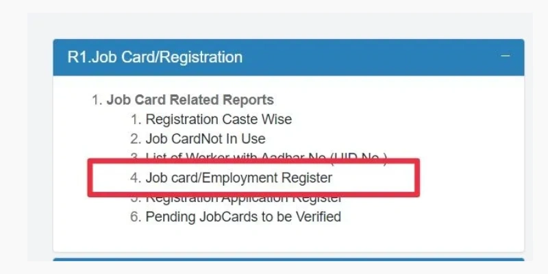 Job CardEmployment Register