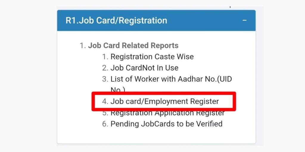 Job card_Employment Register
