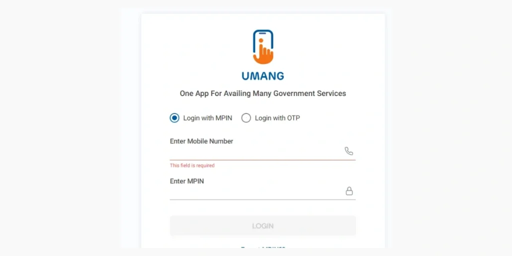 UMANG Portal Login